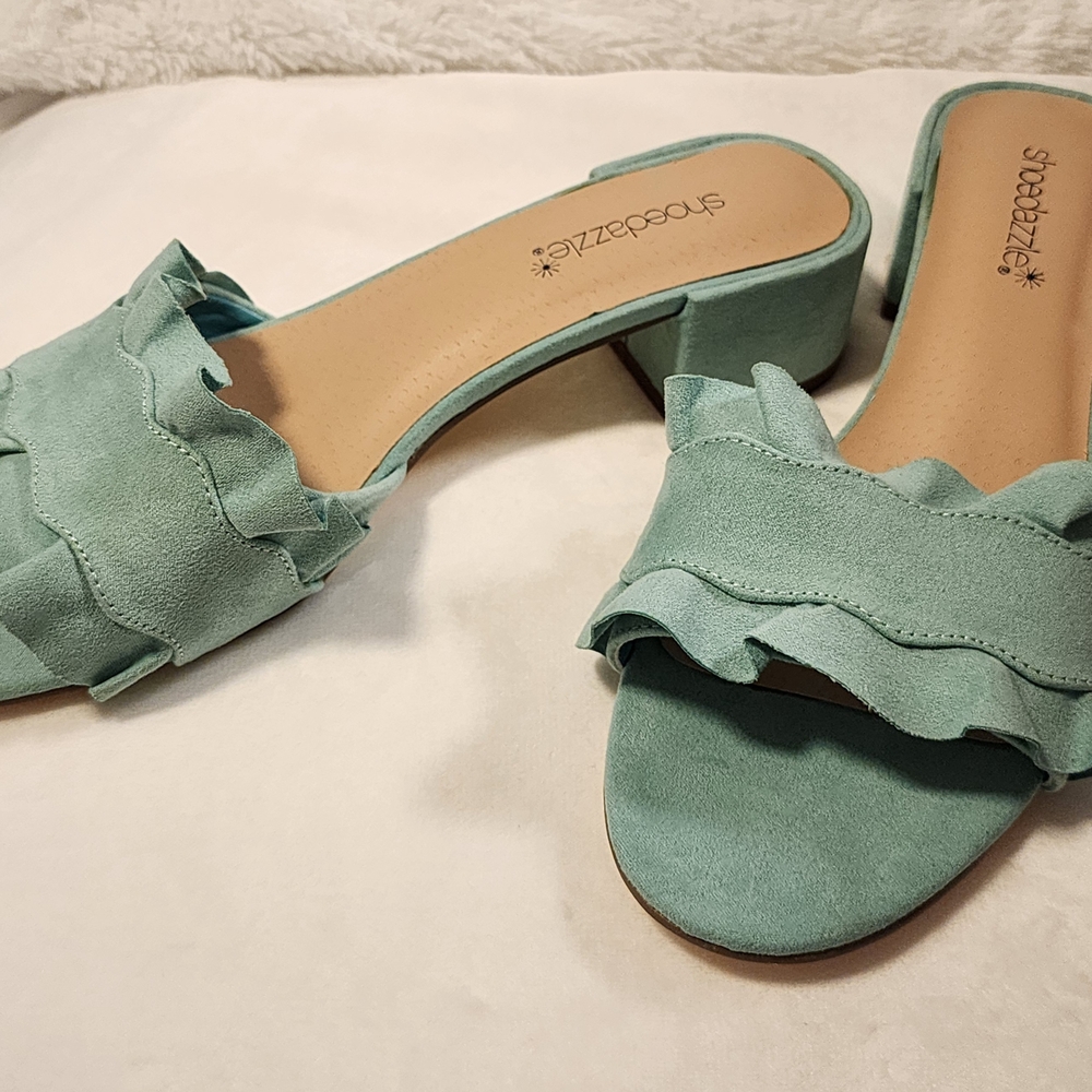 ShoeDazzle Heeled Slides